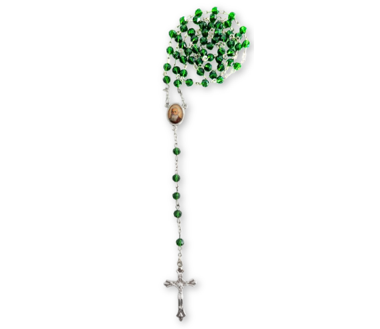 ROSARIO CRISTAL VERDE
